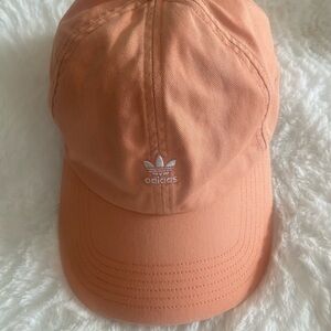 adidas Peach Baseball Cap with White Trefoil